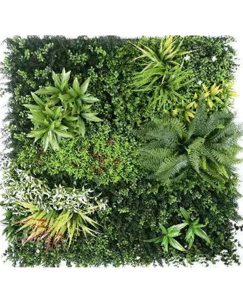 Cascading artificial petal and foliage panel used as a ceremony arch or aisle feature